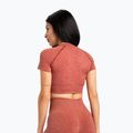 Tricou de antrenament pentru femei Gym Glamour Seamless Rashguard cherry 2