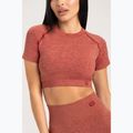 Tricou de antrenament pentru femei Gym Glamour Seamless Rashguard cherry 3