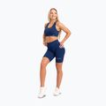 Colanți scurți de antrenament pentru femei Gym Glamour Push Up Classic Blue 317 12