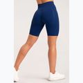 Colanți scurți de antrenament pentru femei Gym Glamour Push Up Classic Blue 317 13