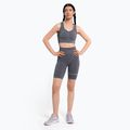 Colanți scurți de antrenament pentru femei Gym Glamour Push Up Grey 404 2