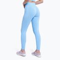 Colanți de antrenament pentru femei Gym Glamour Push Up Baby Blue 405 4
