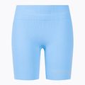 Colanți scurți de antrenament pentru femei Gym Glamour Push Up Baby Blue 407 5