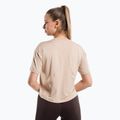 Tricou de antrenament pentru femei Gym Glamour Sport Beige 427 3