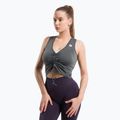 Maieu de antrenament pentru femei Gym Glamour Cu cordon Silver Grey 449