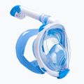 Mască integrală de snorkeling pentru copii AQUASTIC albastră SMK-01N