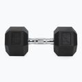 Ganteră cauciucată  XTREXO Hex HXD150 15 kg 7