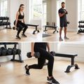 Ganteră cauciucată  XTREXO Hex HXD150 15 kg 5