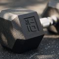 Ganteră cauciucată XTREXO Hex HXD100 10 kg 11