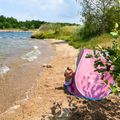 Cort de plajă cu piscină HUMBAKA BTK01 roz 4