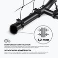 OneTeam One poartă de fotbal 300 x 160 cm oțel galvanizat alb/negru 16