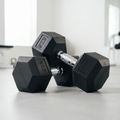 Halteră cauciucată XTREXO Hex 27.5 kg 3