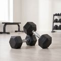 Halteră cauciucată XTREXO Hex 30 kg 3