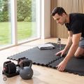 Covoraș de protecție XTREXO Puzzle 6 elemente negru 3