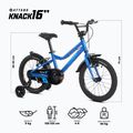Bicicletă pentru copii ATTABO KNACK 16" albastră 2