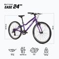 Bicicletă pentru copii ATTABO EASE 24" mov 2