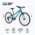 Bicicletă pentru copii ATTABO EASE 24" albastră 2