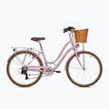Bicicletă de oraș pentru adolescenți ATTABO CITY 26" roz