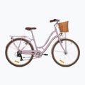 Bicicletă de oraș pentru adolescenți ATTABO CITY 26" roz 15