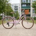 Bicicletă de oraș pentru adolescenți ATTABO CITY 26" roz 17