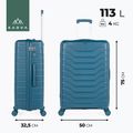 Valiză de călătorie KADVA Sancho 113 l albastră 3