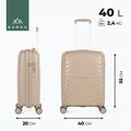 Geantă de voiaj de cabină KADVA Brava 40 l bej 3