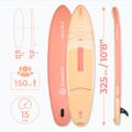 Set placă SUP gonflabilă AQUASTIC Perth 10'8" allround orange 16