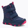 Cizme de zăpadă pentru copii KADVA Snowey Mid WaterProof bleumarin/fucsia