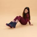 Cizme de zăpadă pentru copii KADVA Snowey Mid WaterProof bleumarin/fucsia 3