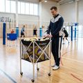 Cărucior pentru mingi de volei OneTeam Black slot 4