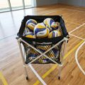 Cărucior pentru mingi de volei OneTeam Black slot 5
