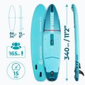 Set placă SUP gonflabilă AQUASTIC Perth Pro 11'2" all-round green 19