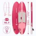Set placă SUP gonflabilă AQUASTIC Compact 9'6" pink 20