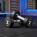 Gantera din fontă cauciucată XTREXO Pro 4 kg black 3