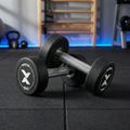 Gantera din fontă cauciucată XTREXO Pro 6 kg black 3