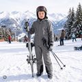 Pantaloni de schi pentru copii KADVA Moky JR WP 8K/5K argintiu 5