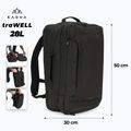 Rucsac turistic Kadva traWELL 28 l czarny 2