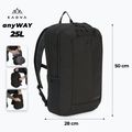 Rucsac turistic Kadva anyWAY 25 l czarny 2