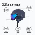 Casca de schi ATTABO Avens 2.0 Vizor albastru 2