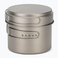 Set de gătit pentru camping KADVA titanium ultralight gray