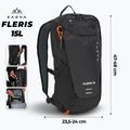Rucsac turistic KADVA Fleris 15 l negru 2