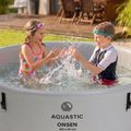 Piscină gonflabilă AQUASTIC ONSEN drop stitch 700 l 150 cm gri 17