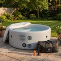 Piscină gonflabilă AQUASTIC ONSEN drop stitch 700 l 150 cm gri 19