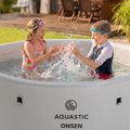 Piscină gonflabilă AQUASTIC ONSEN drop stitch 1200 l 178 cm gri 19