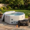 Piscină gonflabilă AQUASTIC ONSEN drop stitch 1400 l 186 cm gri 19