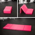 Saltea de gimnastică TREXO pliabilă 195 x 80 x 5 cm roz 10