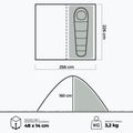 Cort pentru bicicletă pentru 1-persoană KADVA BIKEdome verde 21