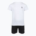 Set fotbal pentru copii OneTeam Precision Set tricou și pantaloni scurți alb 6
