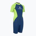 Costum de neopren pentru copii AQUASTIC Wavey Jrb 2 mm verde/albastru închis