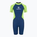 Costum de neopren pentru copii AQUASTIC Wavey Jrb 2 mm verde/albastru închis 3
